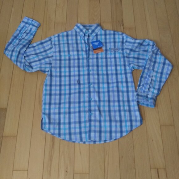 NWT mens Columbia PFG Omni shade button down shirt performance fishing gear S - Picture 3 of 16